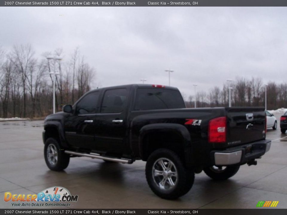 2007 Chevrolet Silverado 1500 LT Z71 Crew Cab 4x4 Black / Ebony Black Photo #4