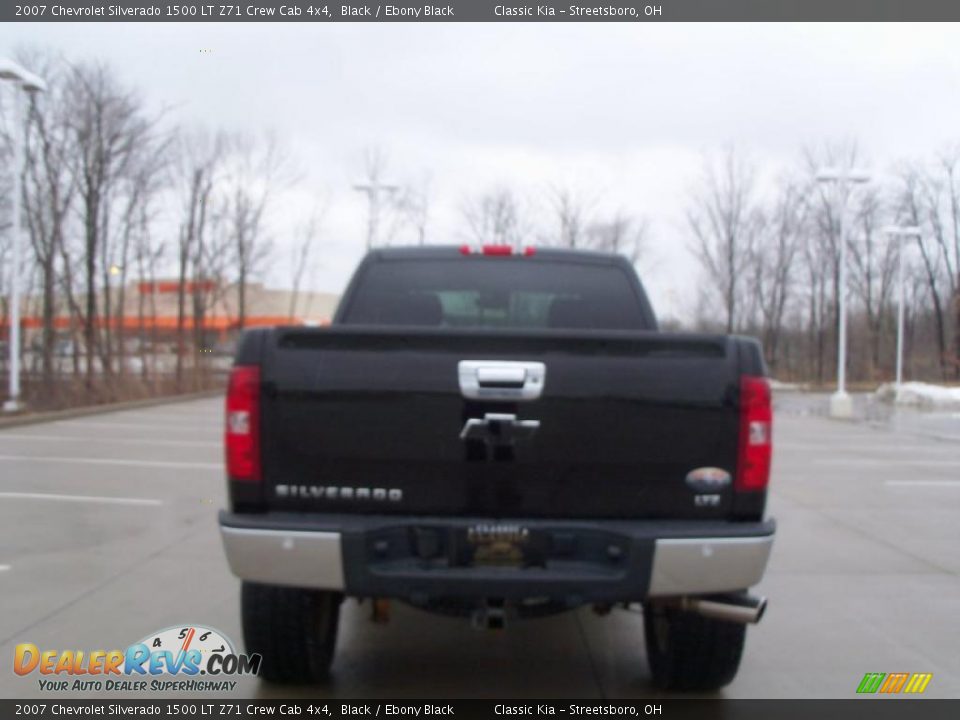 2007 Chevrolet Silverado 1500 LT Z71 Crew Cab 4x4 Black / Ebony Black Photo #5