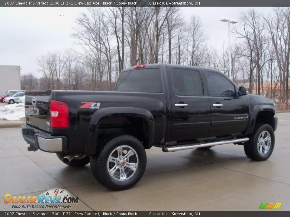 Black 2007 Chevrolet Silverado 1500 LT Z71 Crew Cab 4x4 Photo #6