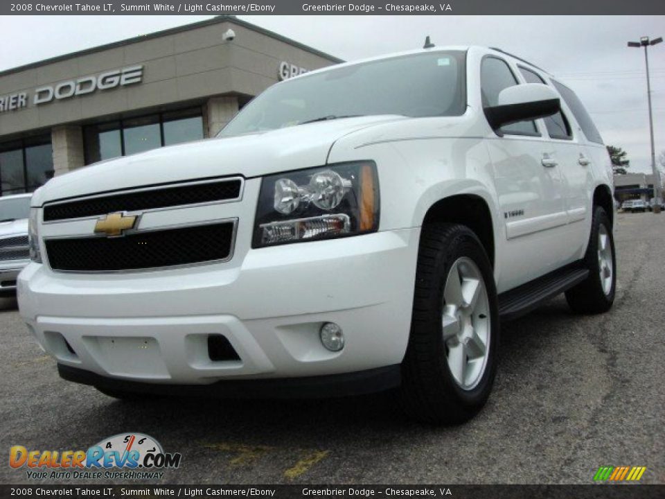 2008 Chevrolet Tahoe LT Summit White / Light Cashmere/Ebony Photo #1