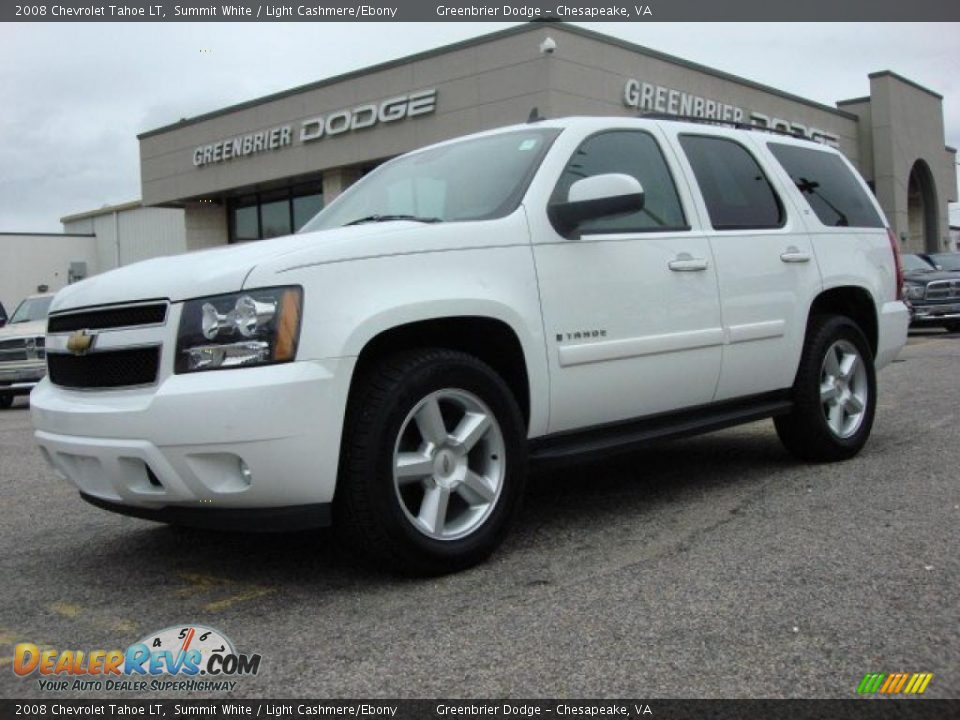 2008 Chevrolet Tahoe LT Summit White / Light Cashmere/Ebony Photo #2