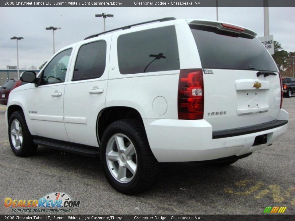 2008 Chevrolet Tahoe LT Summit White / Light Cashmere/Ebony Photo #4