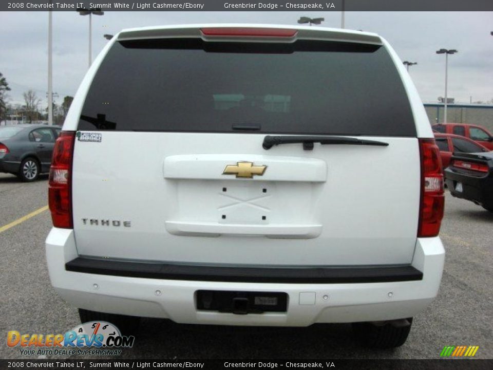 2008 Chevrolet Tahoe LT Summit White / Light Cashmere/Ebony Photo #5