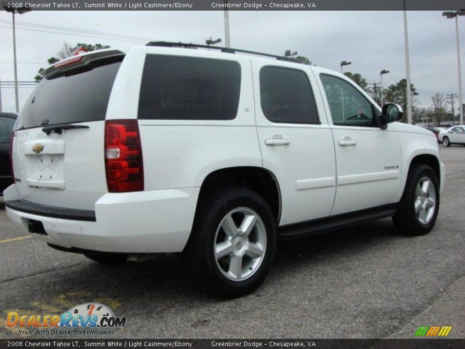 2008 Chevrolet Tahoe LT Summit White / Light Cashmere/Ebony Photo #6