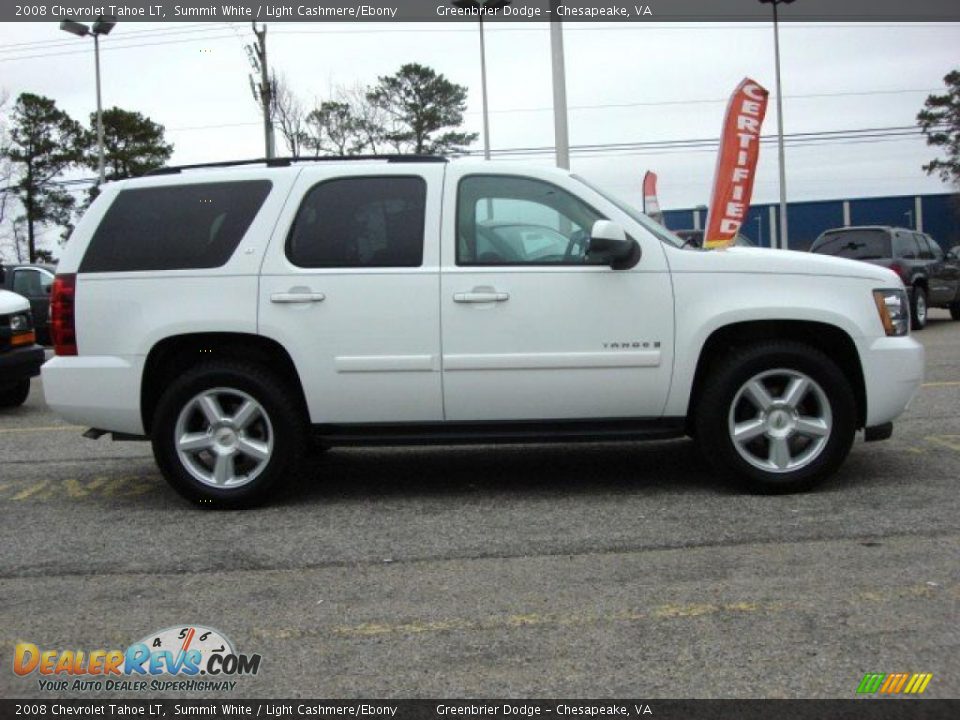 2008 Chevrolet Tahoe LT Summit White / Light Cashmere/Ebony Photo #7