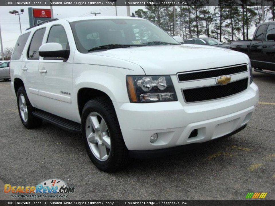 2008 Chevrolet Tahoe LT Summit White / Light Cashmere/Ebony Photo #8