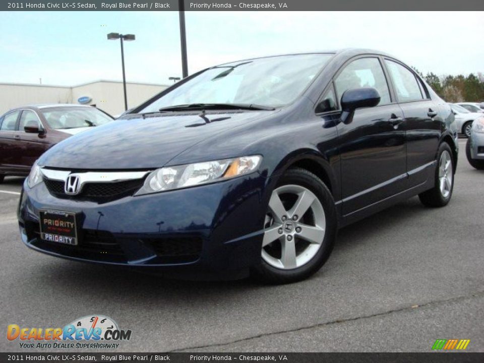 2011 Honda Civic LX-S Sedan Royal Blue Pearl / Black Photo #1