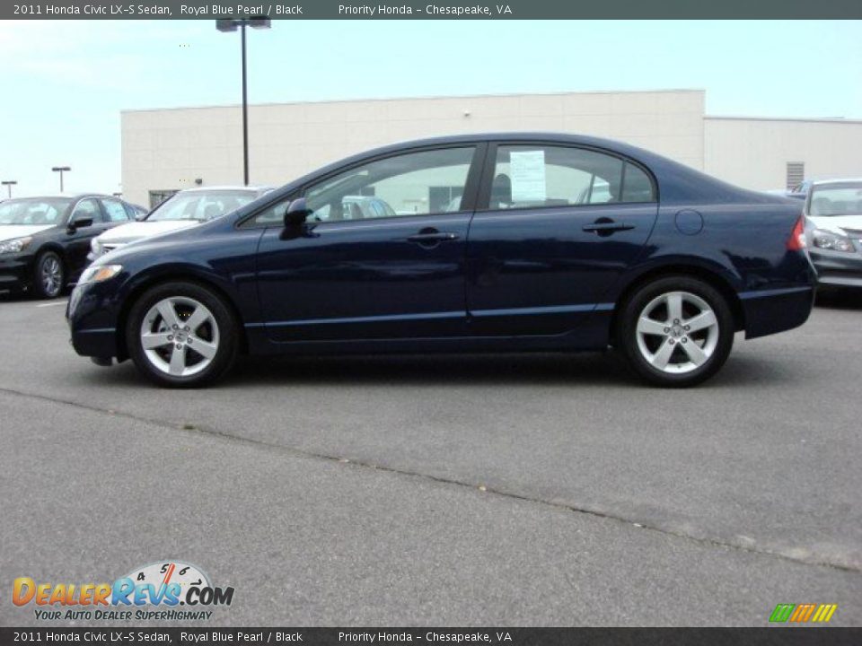 2011 Honda Civic LX-S Sedan Royal Blue Pearl / Black Photo #3