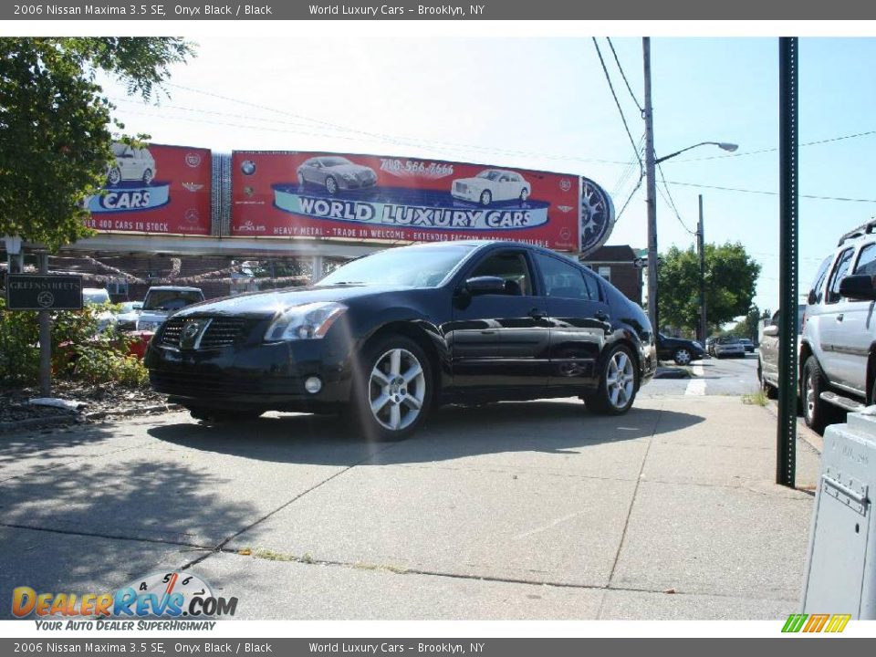 2006 Nissan Maxima 3.5 SE Onyx Black / Black Photo #1