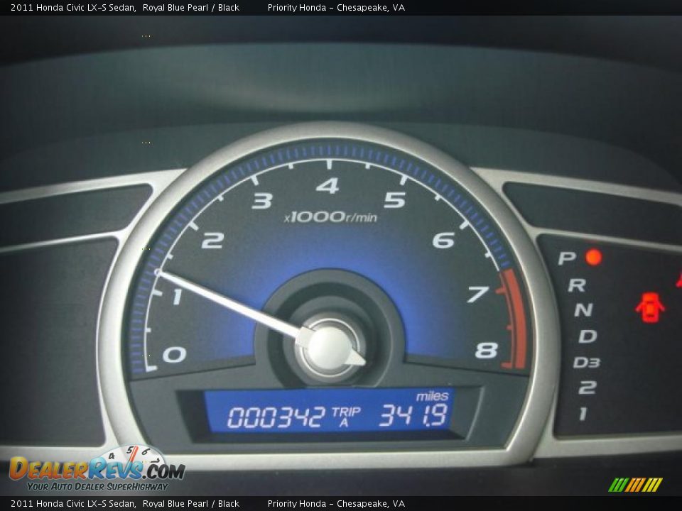 2011 Honda Civic LX-S Sedan Royal Blue Pearl / Black Photo #12