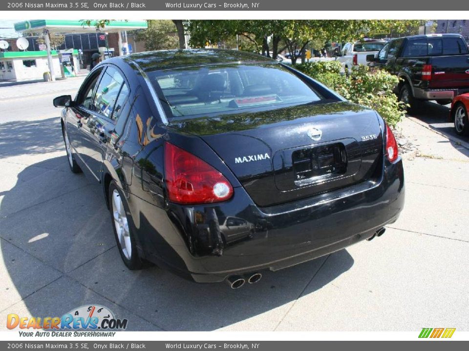 2006 Nissan Maxima 3.5 SE Onyx Black / Black Photo #3