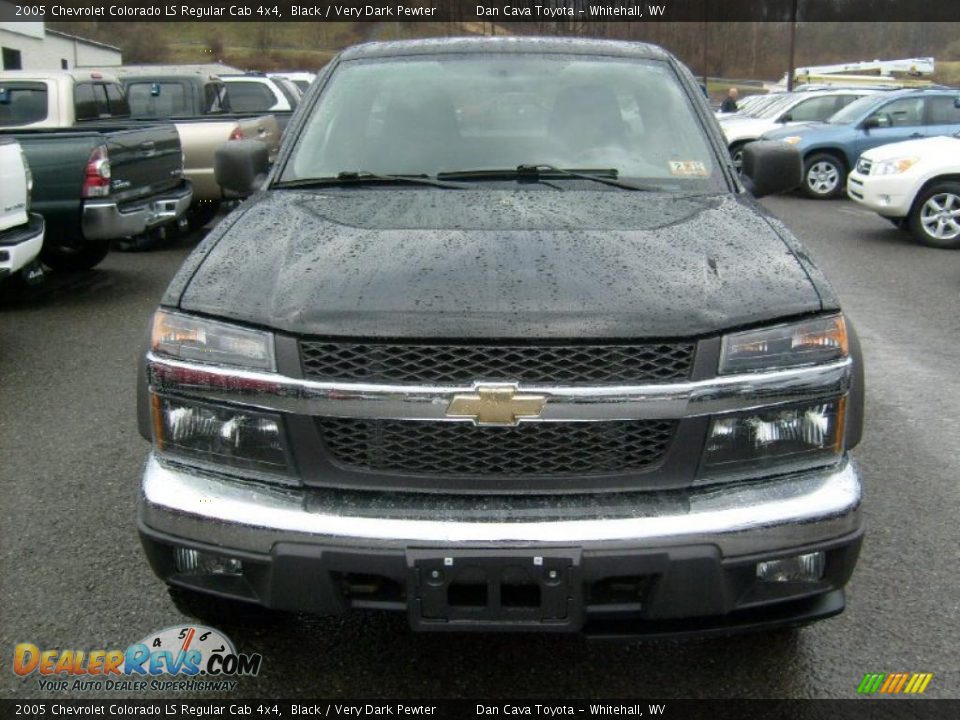 2005 Chevrolet Colorado LS Regular Cab 4x4 Black / Very Dark Pewter Photo #2