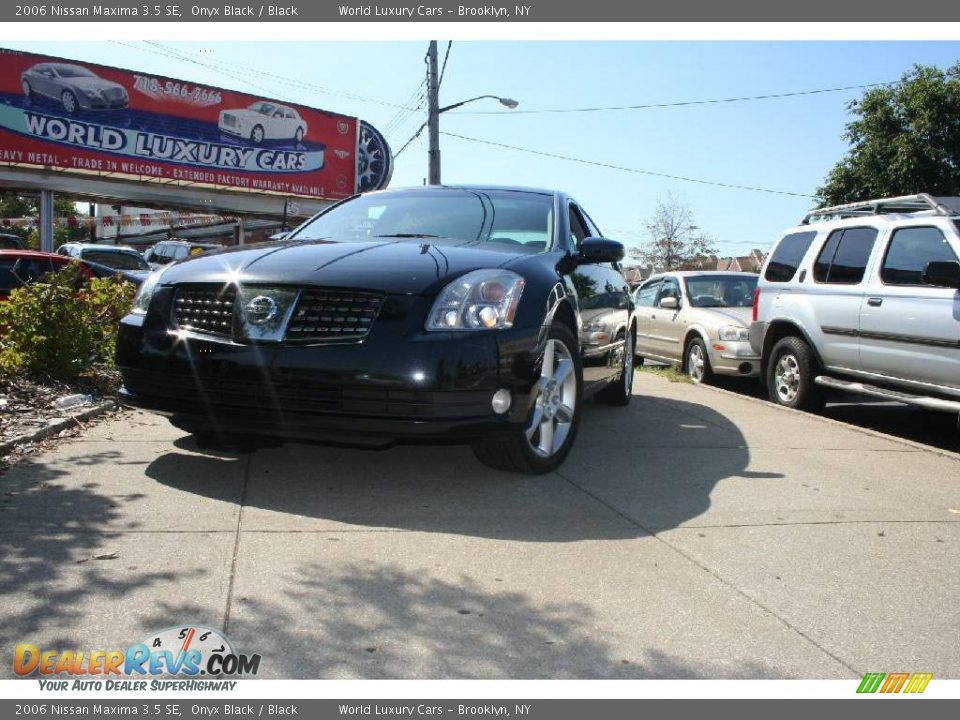 2006 Nissan Maxima 3.5 SE Onyx Black / Black Photo #5