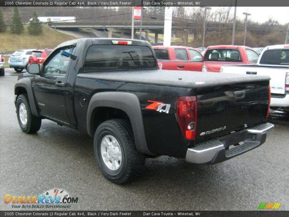 Black 2005 Chevrolet Colorado LS Regular Cab 4x4 Photo #4