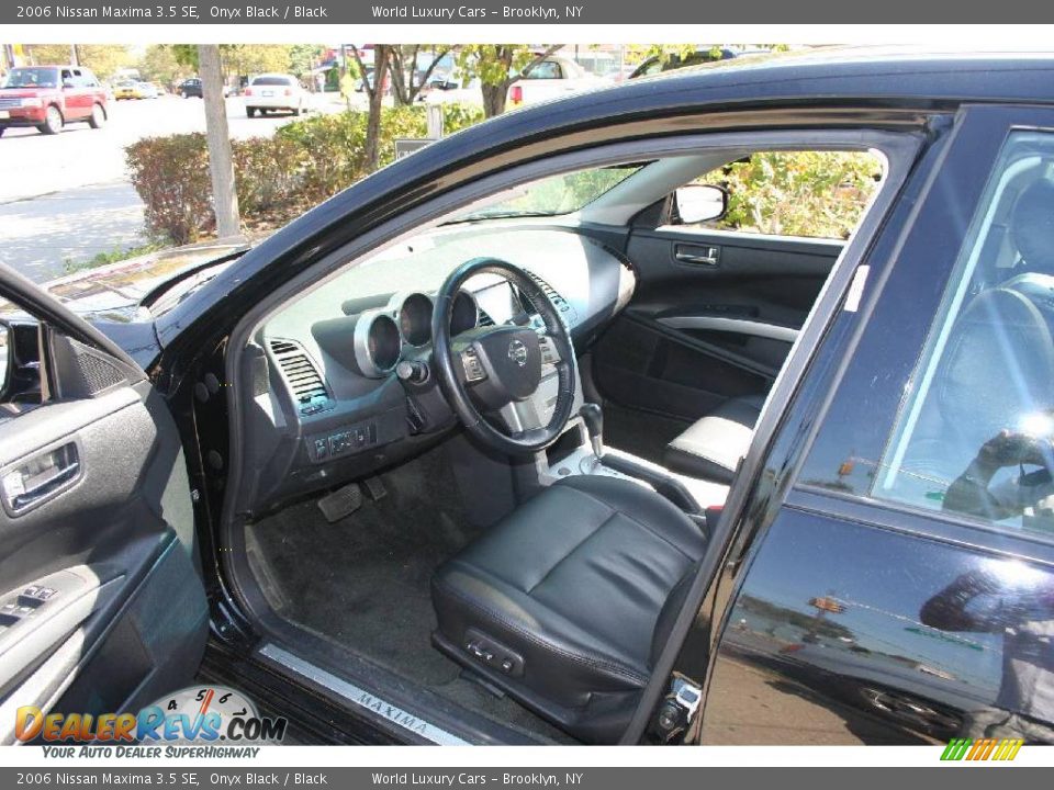 2006 Nissan Maxima 3.5 SE Onyx Black / Black Photo #7