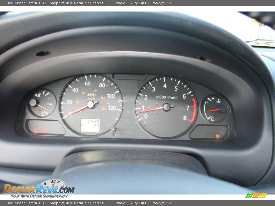 2006 Nissan Sentra 1.8 S Sapphire Blue Metallic / Charcoal Photo #6