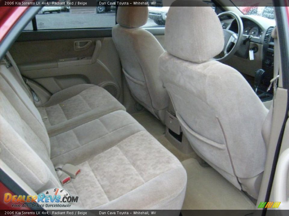 2006 Kia Sorento LX 4x4 Radiant Red / Beige Photo #8