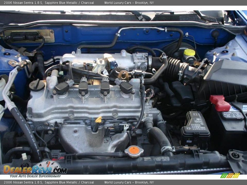 2006 Nissan Sentra 1.8 S Sapphire Blue Metallic / Charcoal Photo #10