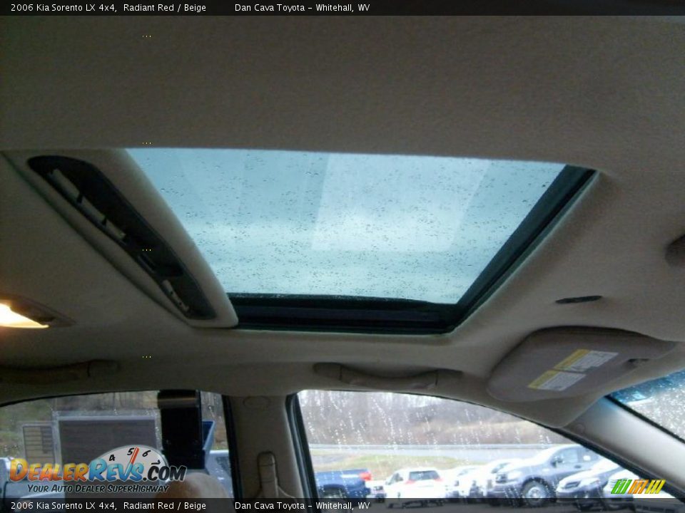 2006 Kia Sorento LX 4x4 Radiant Red / Beige Photo #10