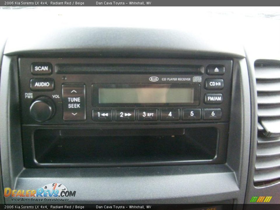 2006 Kia Sorento LX 4x4 Radiant Red / Beige Photo #14