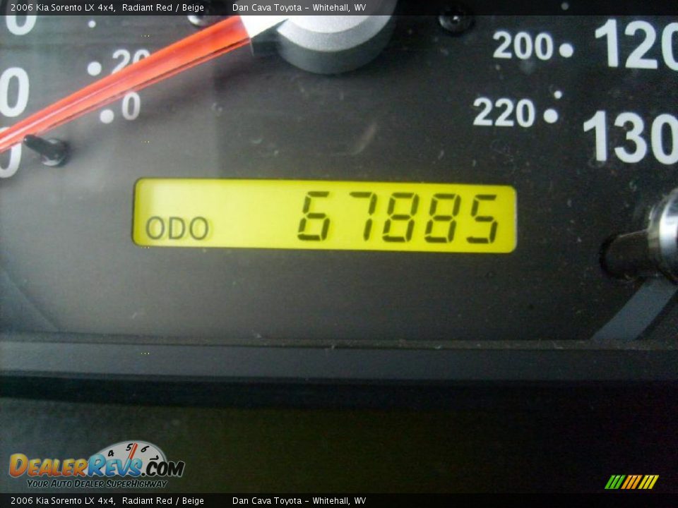2006 Kia Sorento LX 4x4 Radiant Red / Beige Photo #15