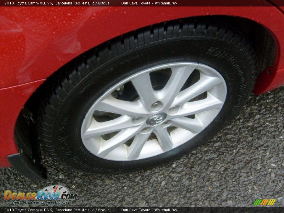 2010 Toyota Camry XLE V6 Barcelona Red Metallic / Bisque Photo #7