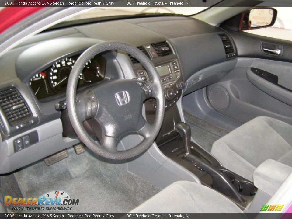 Gray Interior 2006 Honda Accord Lx V6 Sedan Photo 15
