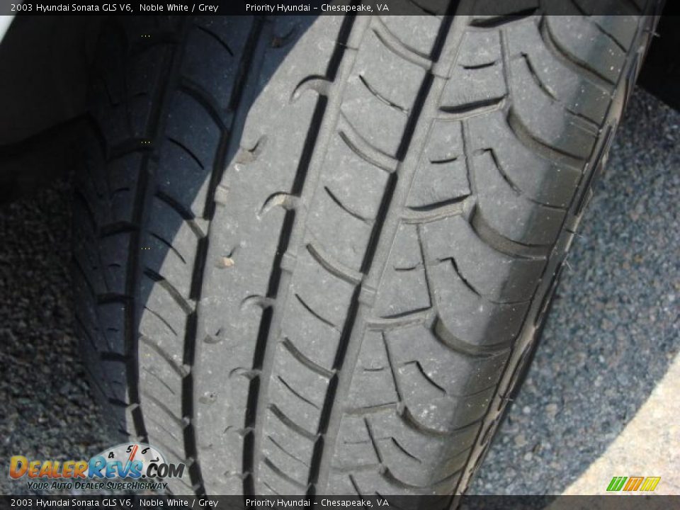 2003 Hyundai Sonata GLS V6 Noble White / Grey Photo #15