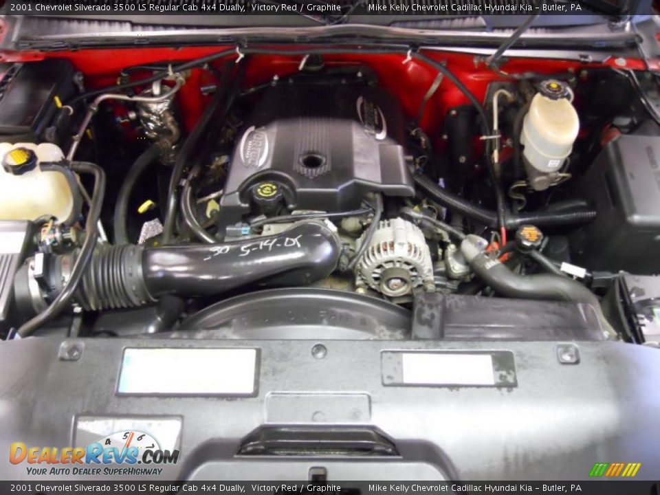 2001 Chevrolet Silverado 3500 LS Regular Cab 4x4 Dually 8.1 Liter OHV 16-Valve Vortec V8 Engine Photo #21