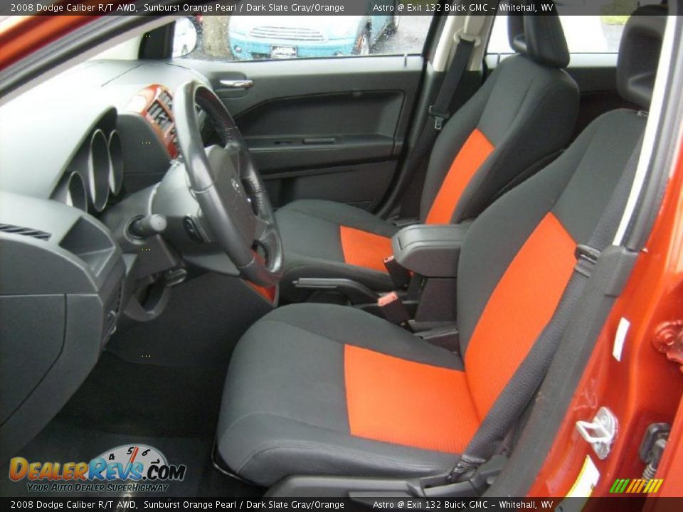 Dark Slate Gray/Orange Interior - 2008 Dodge Caliber R/T AWD Photo #10