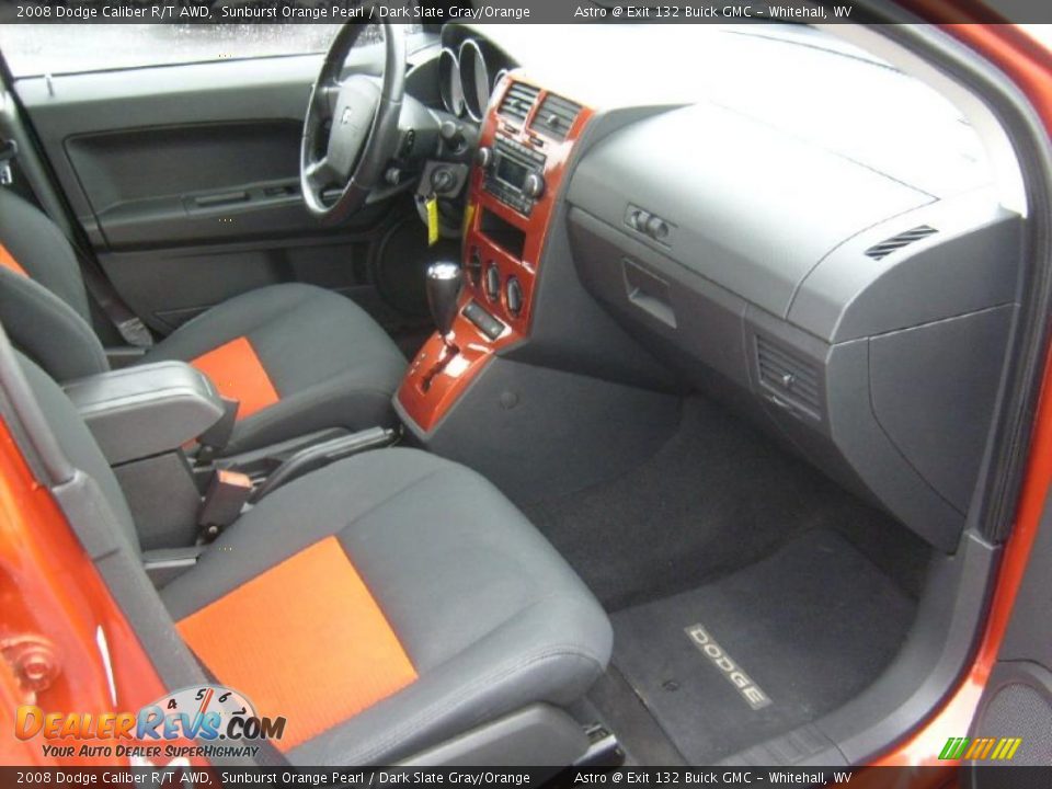 Dark Slate Gray/Orange Interior - 2008 Dodge Caliber R/T AWD Photo #18