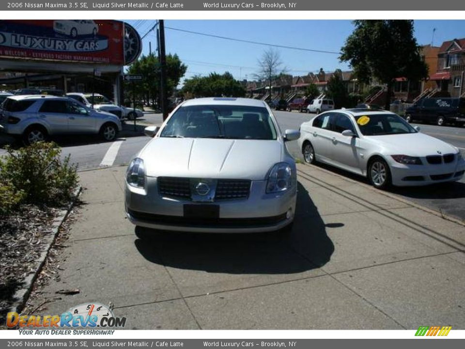 2006 Nissan Maxima 3.5 SE Liquid Silver Metallic / Cafe Latte Photo #1