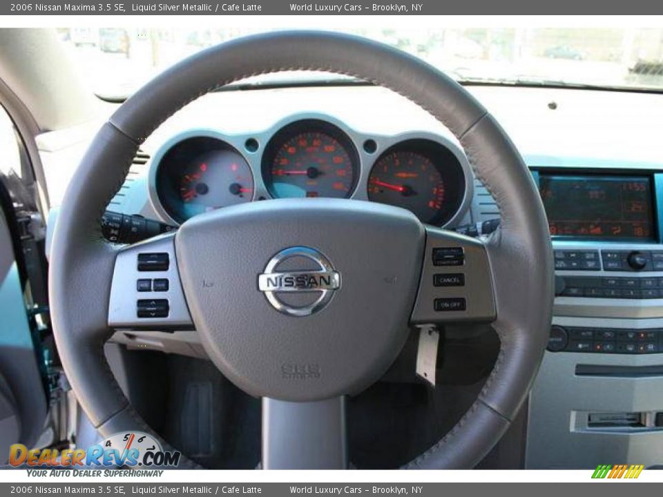 2006 Nissan Maxima 3.5 SE Liquid Silver Metallic / Cafe Latte Photo #7