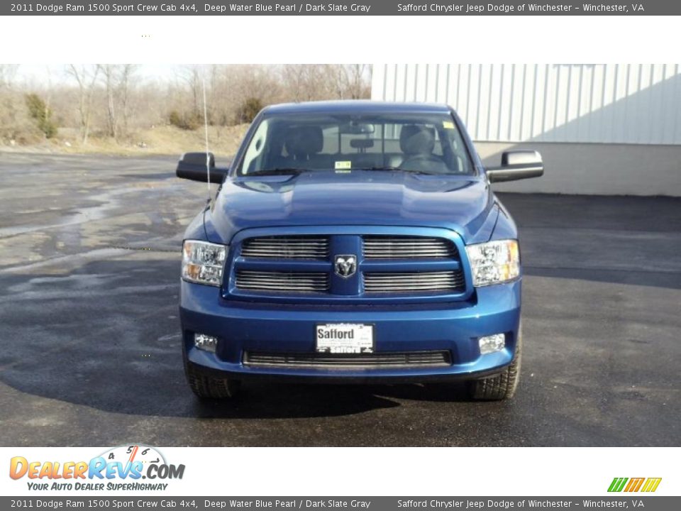 2011 Dodge Ram 1500 Sport Crew Cab 4x4 Deep Water Blue Pearl / Dark Slate Gray Photo #2