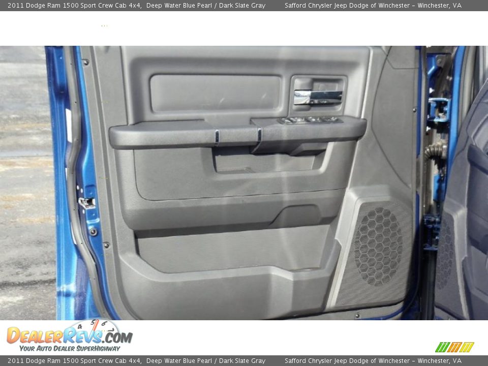 2011 Dodge Ram 1500 Sport Crew Cab 4x4 Deep Water Blue Pearl / Dark Slate Gray Photo #12