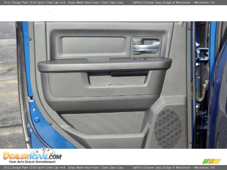 2011 Dodge Ram 1500 Sport Crew Cab 4x4 Deep Water Blue Pearl / Dark Slate Gray Photo #13
