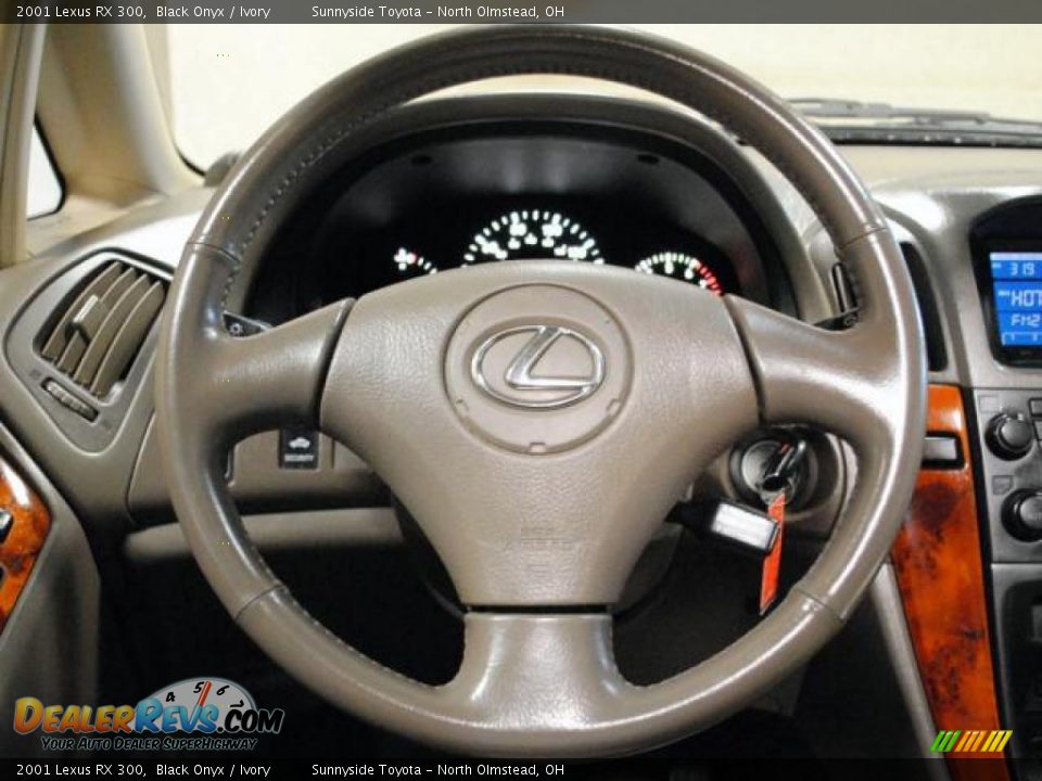 2001 Lexus RX 300 Black Onyx / Ivory Photo #13