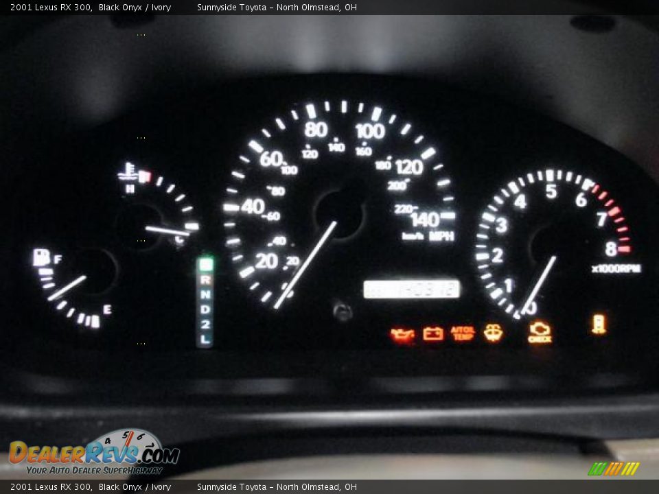 2001 Lexus RX 300 Black Onyx / Ivory Photo #14