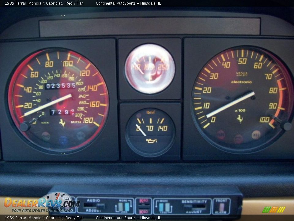 1989 Ferrari Mondial t Cabriolet Gauges Photo #9