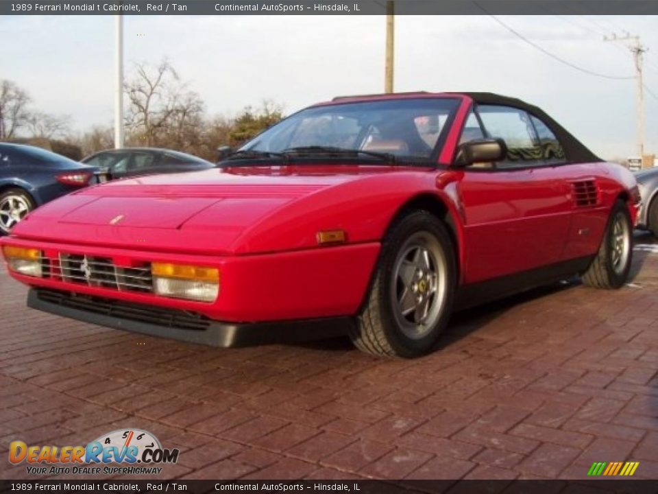 1989 Ferrari Mondial t Cabriolet Red / Tan Photo #14