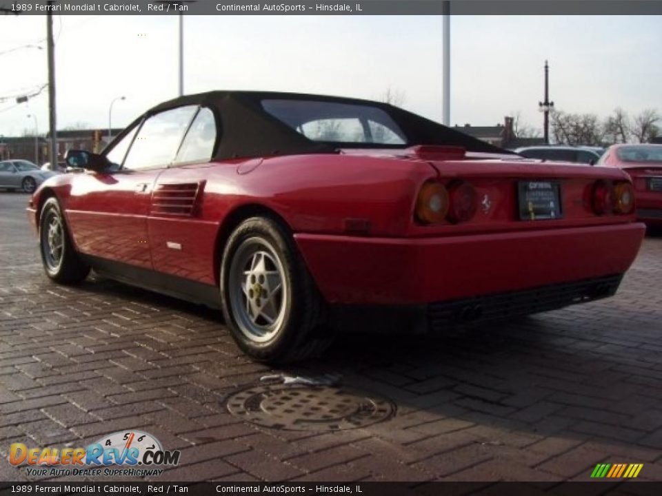 1989 Ferrari Mondial t Cabriolet Red / Tan Photo #15