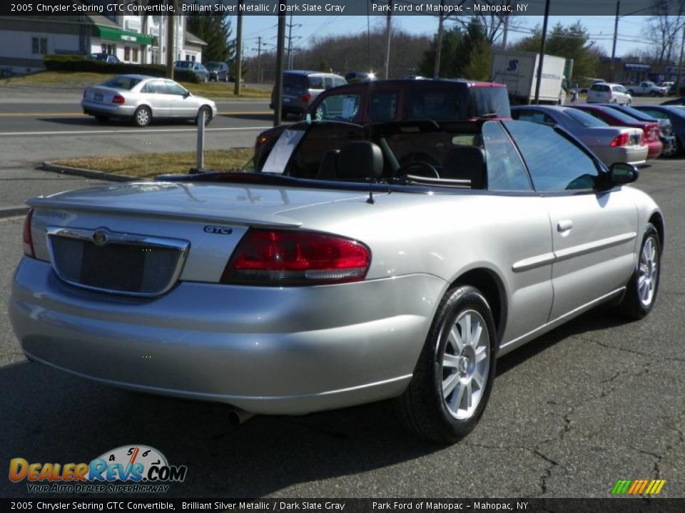 Brilliant Silver Metallic 2005 Chrysler Sebring GTC Convertible Photo #3