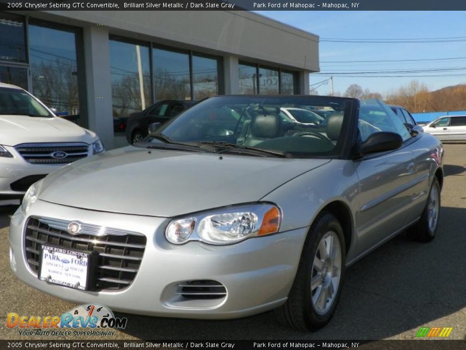 2005 Chrysler Sebring GTC Convertible Brilliant Silver Metallic / Dark Slate Gray Photo #17