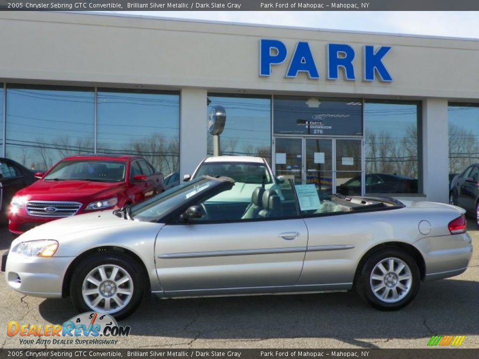 2005 Chrysler Sebring GTC Convertible Brilliant Silver Metallic / Dark Slate Gray Photo #18