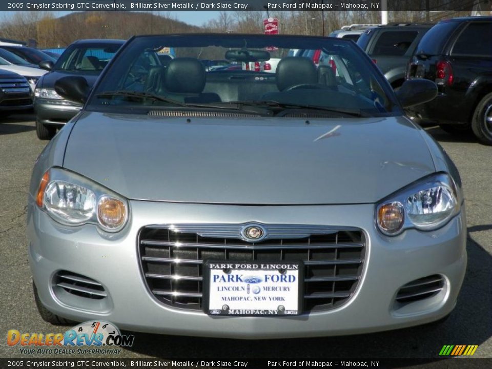 2005 Chrysler Sebring GTC Convertible Brilliant Silver Metallic / Dark Slate Gray Photo #20