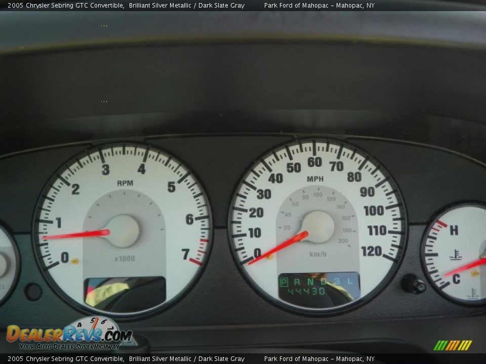 2005 Chrysler Sebring GTC Convertible Brilliant Silver Metallic / Dark Slate Gray Photo #21