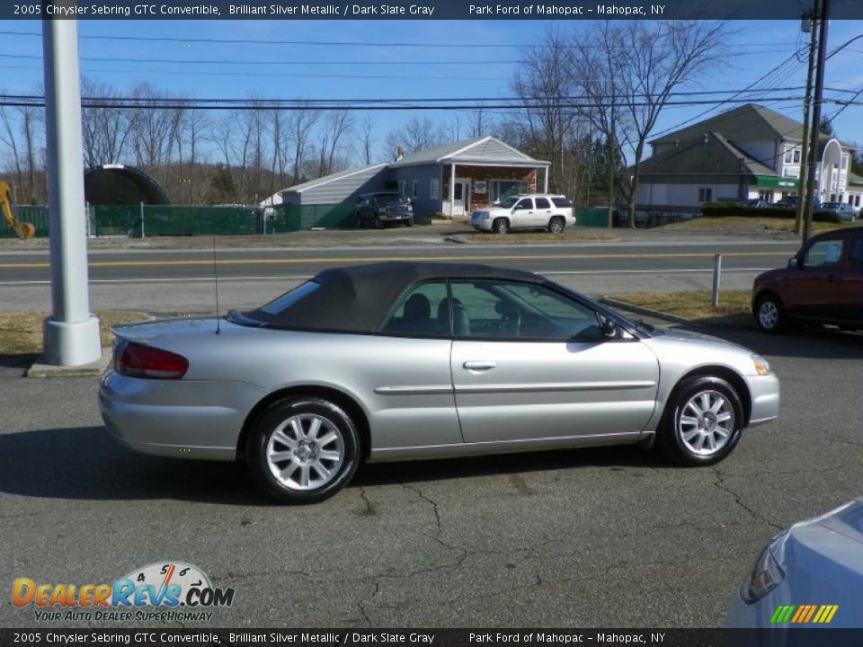 Brilliant Silver Metallic 2005 Chrysler Sebring GTC Convertible Photo #26