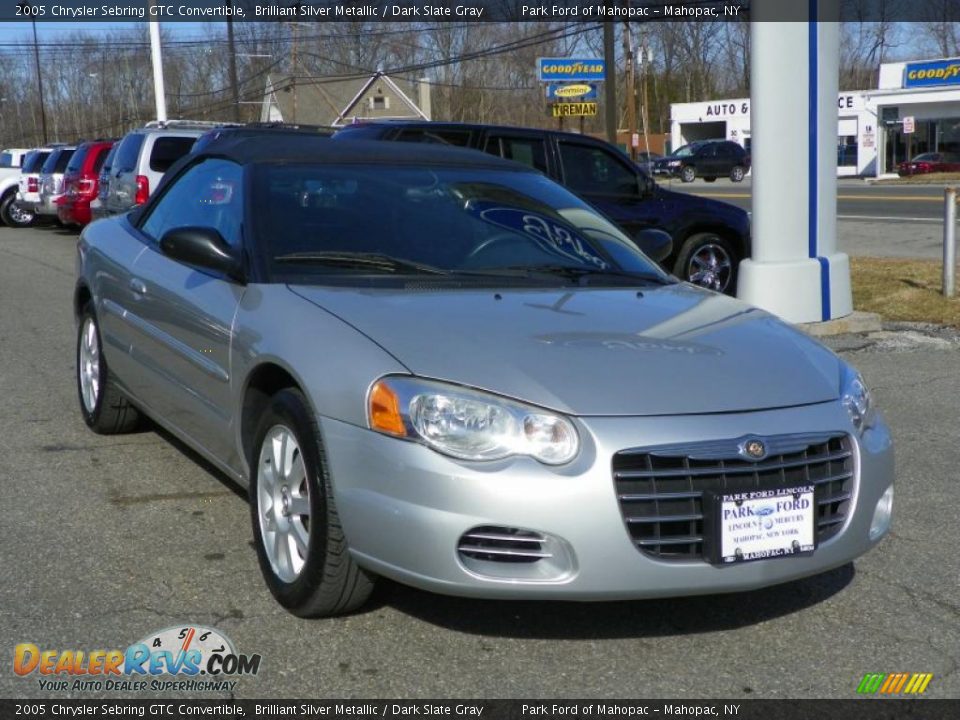 2005 Chrysler Sebring GTC Convertible Brilliant Silver Metallic / Dark Slate Gray Photo #27