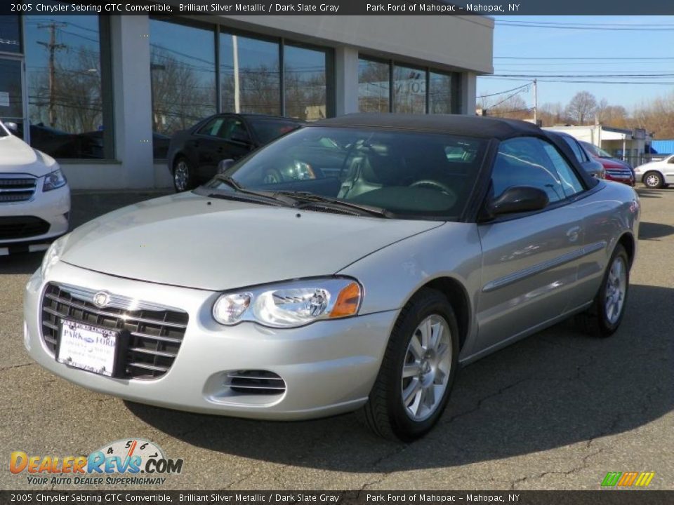 2005 Chrysler Sebring GTC Convertible Brilliant Silver Metallic / Dark Slate Gray Photo #28