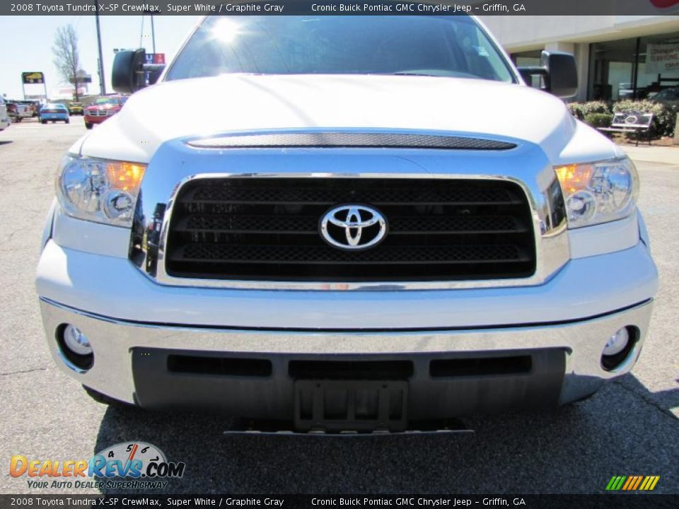 2008 Toyota Tundra X-SP CrewMax Super White / Graphite Gray Photo #2